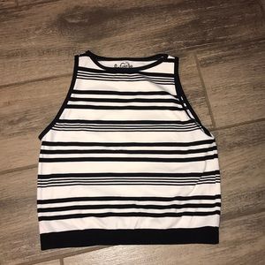 FREE PEOPLE cropped intimate striped tank!